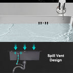22x18 Handmade Kitchen Sink Stainless Steel 5545 – Single Bowl with Drain & Rinse Basket
