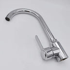 Stainless Steel Hot & Cold Kitchen Sink Mixer Tap | Single Handle Vegetable Basin Faucet – Ceramic Disc, Deck Mounted