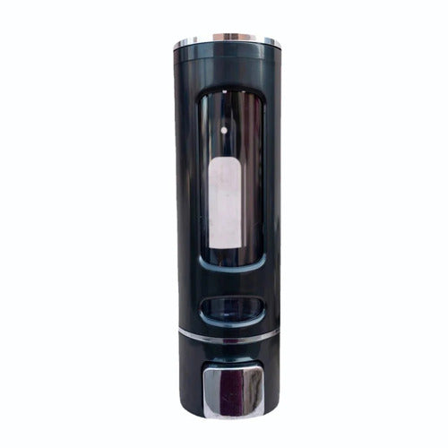 Wall Mount Soap Dispenser 400ml | Black ABS Manual Liquid Soap Dispenser for Bathroom & Kitchen