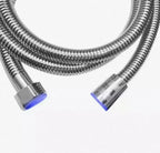 FACO Double Interlock Chromium Plated Flexible Hose | Muslim Shower & Hand Shower Pipe – 1m & 1.5m