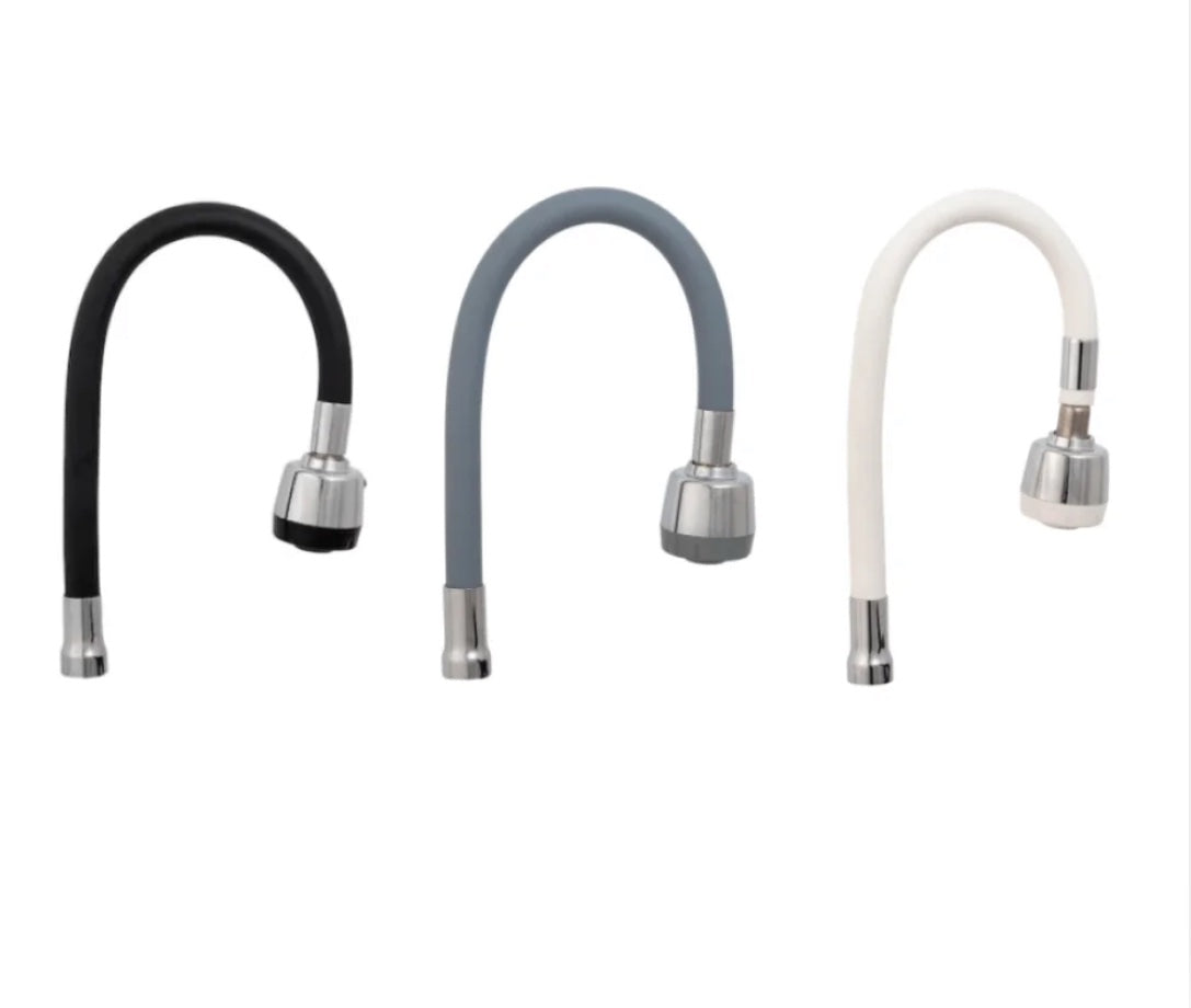 360° Rotating Flexible Kitchen Faucet | Hot & Cold Mixer Tap with Inlet Pipe Options