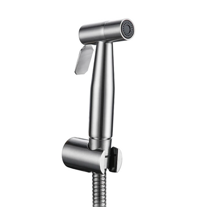 Stainless Steel Handheld Bidet Spray Gun | Toilet & Bathroom Sprayer with Adjustable Flow & Pause Function