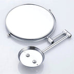 Dual-Sided 360° Magnifying Mirror | Wall Mounted Vanity Mirror with Extendable Swivel Arm